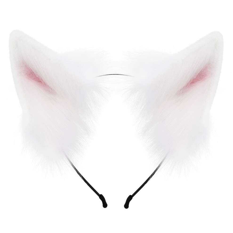 Fox Faux Fur Ears Headband Party Hair Accessory