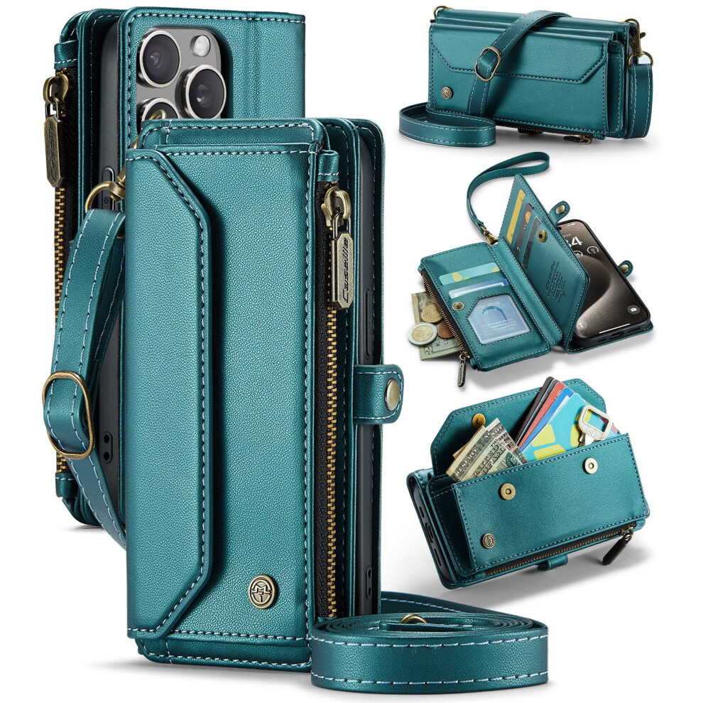 Caseme Leather Wallet Case For Iphone 15 Pro 6.1-Inch With 9418476984662