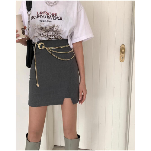 Dammidjebälte Guld Silver Plus Size 2