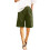 Ensfarvede dameshorts med elastisk talje 7