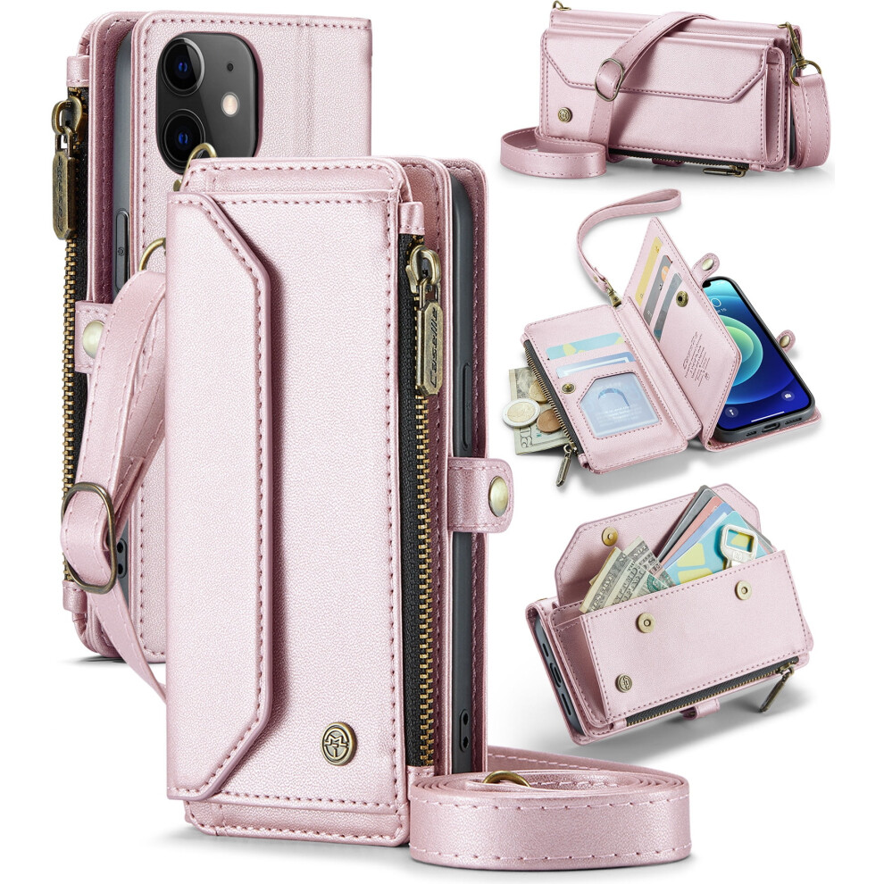 Caseme Leather Wallet Case For Iphone 12 6.1-Inch Â Pink 9418476972102
