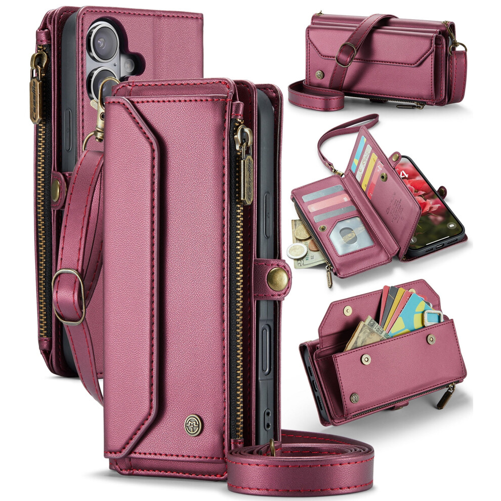 Caseme Leather Wallet Case For Iphone 16 Plus 6.7 Inch With 9418476984891