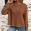 Women's Waffle-Knit Long Sleeve Pullover Sweater 5