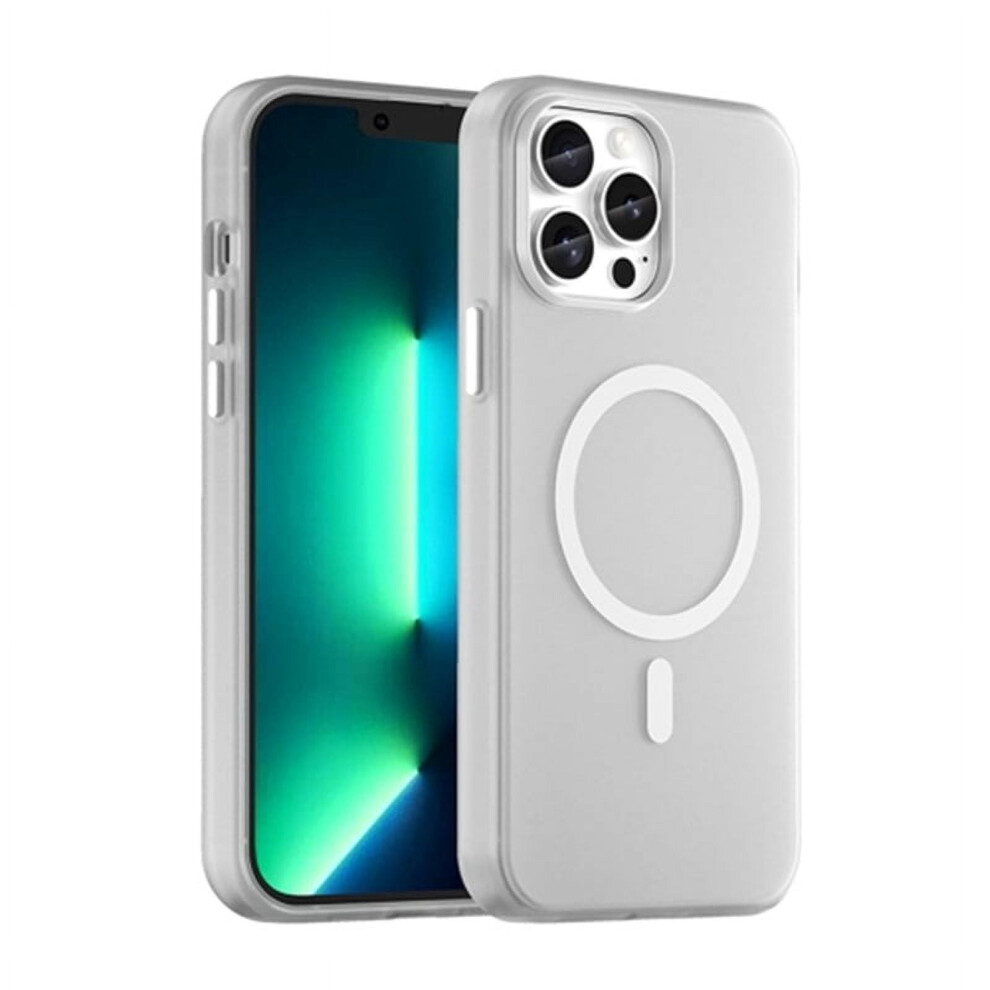 Iphone 13 Pro Max Magsafe Frosted Tpu+Pc Case White 941196014429