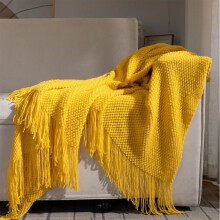 Knitted Tweed Throw Blanket Soft Breathable 68x50 Inches