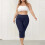 Damen-Yoga-Caprihosen, einfarbig, elastischer Bund, 2er-Pack 7