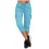 Calça Capri Feminina de Yoga, Cor Sólida, Modelagem Solta e com Bolsos 4