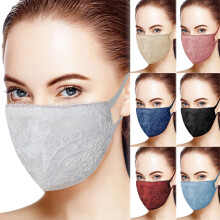 Reusable Cloth Face Mask with Nose Clip 7 PCS Multicolor