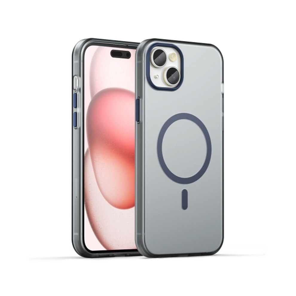 Iphone 15 Plus Magsafe Frosted Tpu+Pc Case Dark Blue 9418476963933