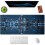 Spillmusematte Chicago Skyline 35,5 x 15,7 tommer 3