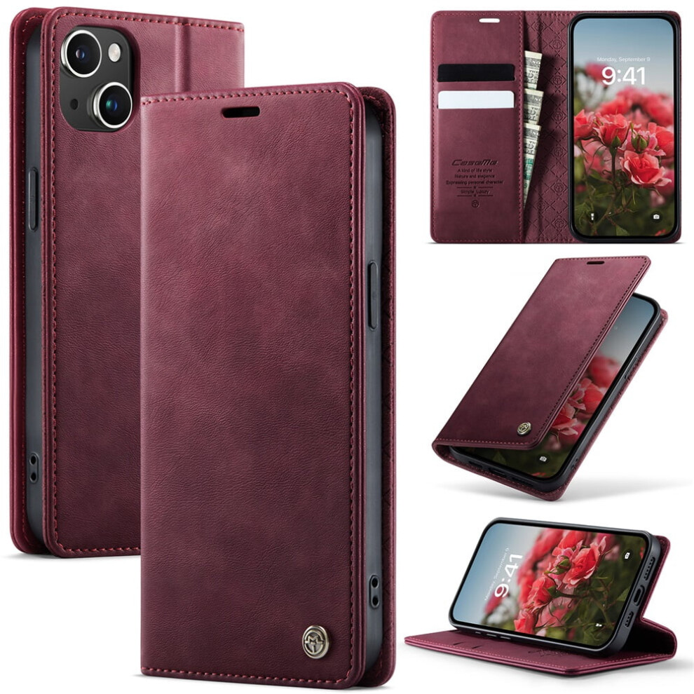 Caseme Calf Leather Wallet Case For Iphone 13 6.1 Inch 9418476976124