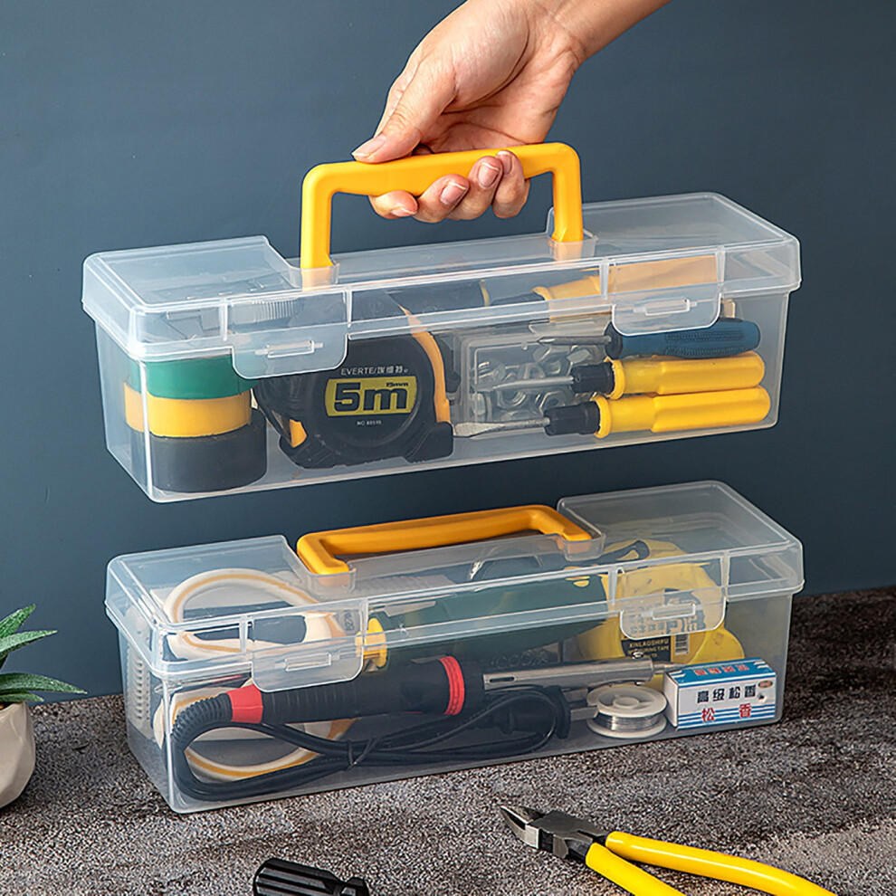 Transparent Portable Tool Box With Snap Lid 1 Pack 9152228968769