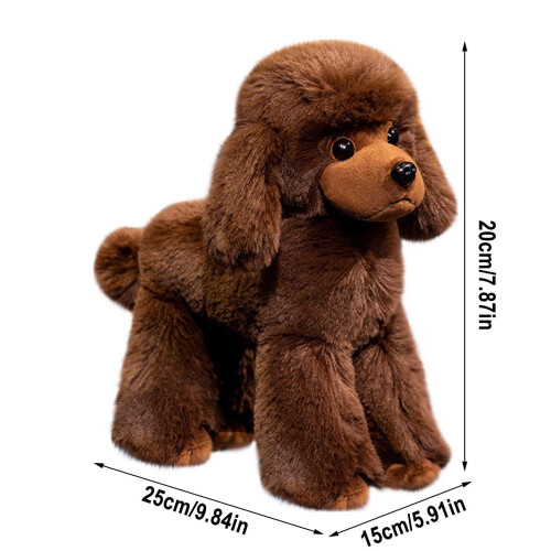 Peluche Caniche à longues pattes, douce et réaliste 2