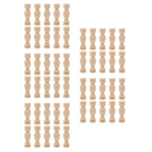 Wooden staircase spindles unfinished 50 pcs