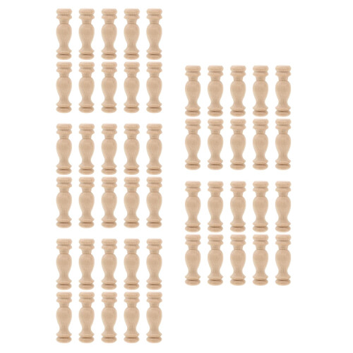 Wooden staircase spindles unfinished 50 pcs
