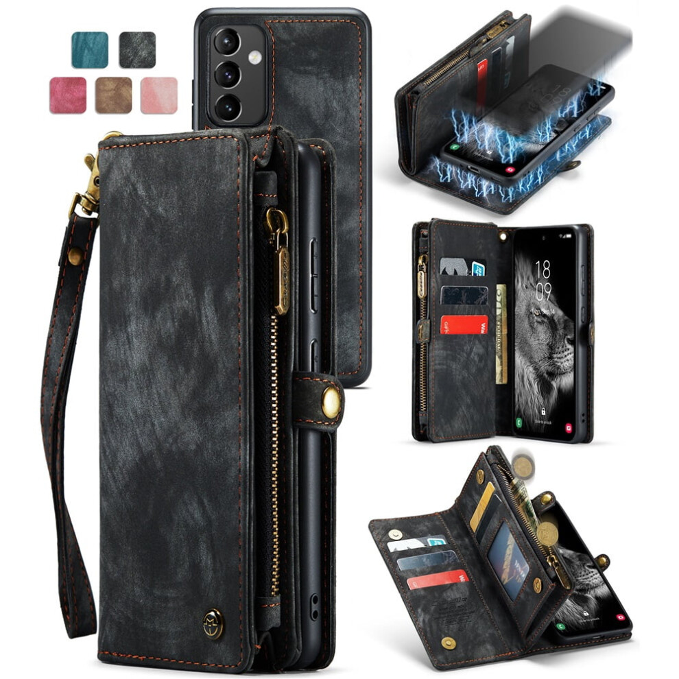 Caseme Leather Wallet Case For Samsung Galaxy A54 5G Black 9418476967559