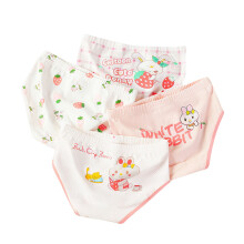 Cartoon Rabbit Cotton Briefs for Girls 9-12 Years, Soft