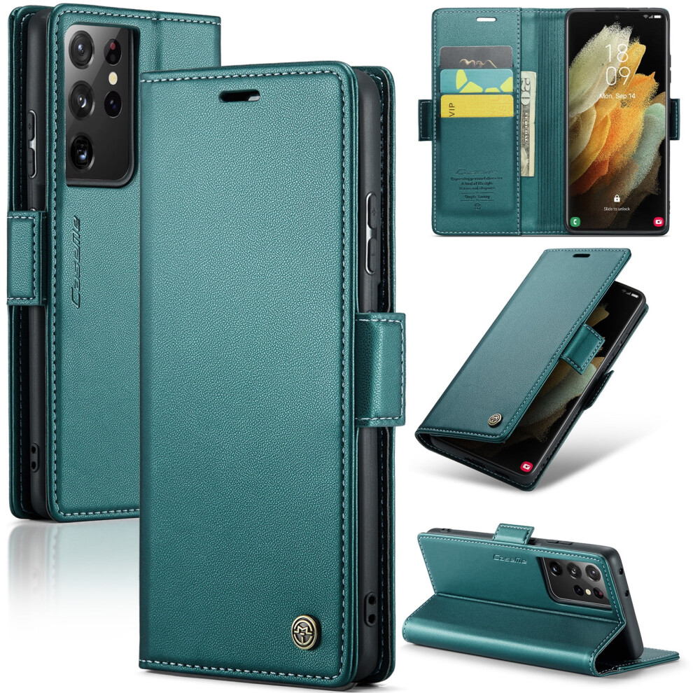 Caseme Leather Wallet Case For Samsung Galaxy S21 Ultra 5G 9152228972438