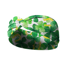 St. Patrick's Day Hairband Irish Print Elastic Headband 1