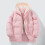 Cappotto invernale da donna imbottito con cappuccio e cerniera 2