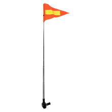 Wheelchair Safety Flag Orange Reflective PVC with Pole 1 Pc