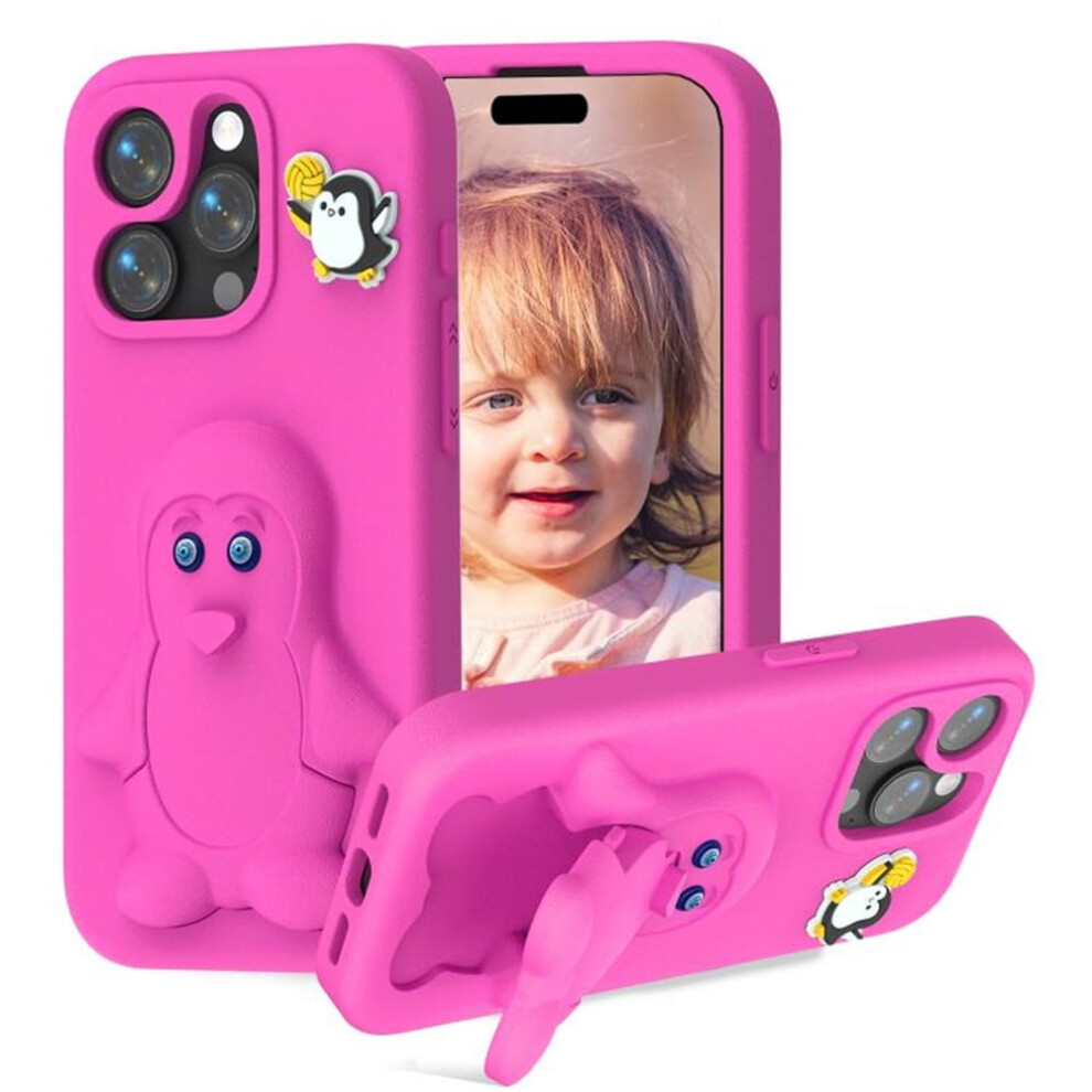 Cartoon Penguin Baby Stand Eva Case For Iphone 15 Pro Max 9152228976917