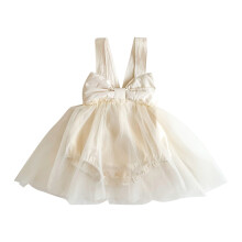 Baby Girls Cotton Sleeveless Tulle Romper Bodysuit 12-18
