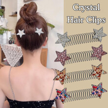 Silver Dopamine Star Hairpin for Kids Headband