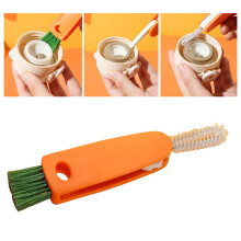 PRYESS Cup Lid Cleaning Brush for Coffee Cups & Bottles, Multi-Functional with Scraper – Compatible with PRYESS
