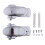 Rear Frame Axle Cover Kit for Harley Dyna 2006–2017 Silver 1