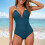 Women's One-Piece Swimsuit with Tummy Control and Underwire 5
