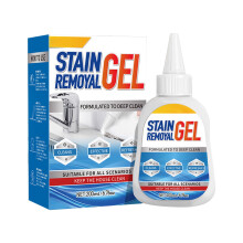 Mold stain removal gel for washer seals, grout, and caulk