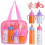 Set di biberon magici che scompaiono per bambole, rosa, 6 pezzi 1