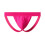Men's Thong Jockstrap Underwear Solid Hot Pink 1 Pack 2