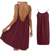 Women Summer Dresses Sleeveless Backless Dresses for Women Mid-Length Spaghetti Strap Flowy Dress Dresses for Women Beach Dresses for Women