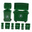 FRCOLOR trash can model child green 8 pcs 6