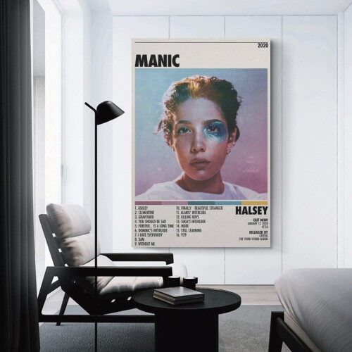 Halsey Manic Canvas Poster 4 pcs 1