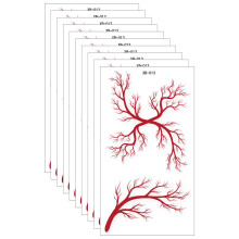 Realistic Blood Vessel Body Art Stickers Waterproof 10PCS