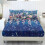 Twin XL Sheet Set Soft Cooling Polyester Dark Blue Floral 1
