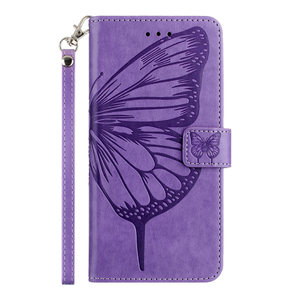 Samsung Galaxy A40 Wallet Case Light Leather Purple 975221518644