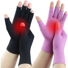 Fingerless Compression Gloves for Men and Women 2 Pairs