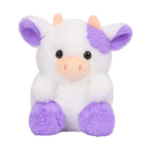 Purple Cow Plush Toy Stuffed Animal 20 cm