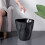 Kitchen Trash Can Step-On Lid Tall Black13Gallon 2