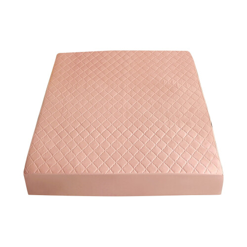 Quilted Fitted Mattress Cover Polyester 120x200x30cm 1