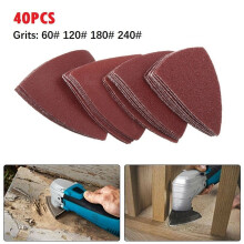 Hook and Loop Triangle Sandpaper for Oscillating Tools 40