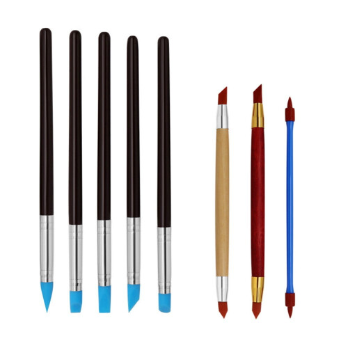 Clay Art Tools Ergonomic Non-Slip Grip 12-Piece