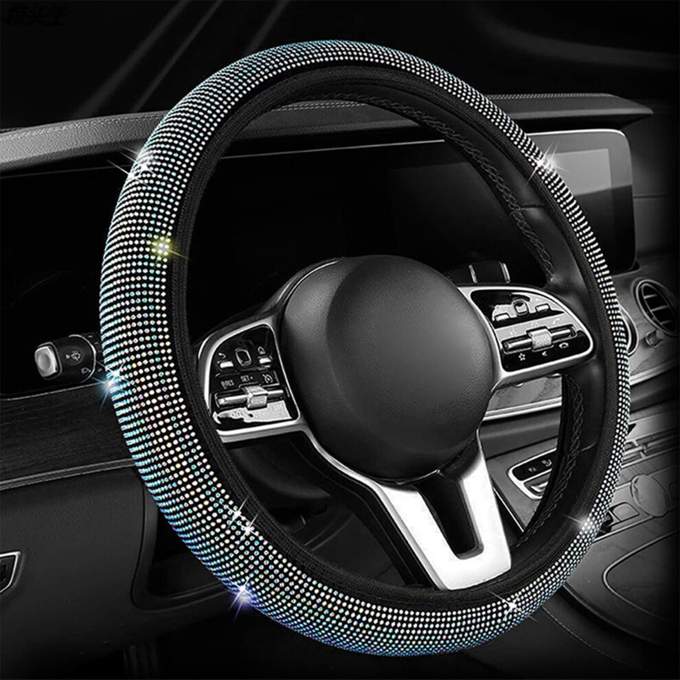 Steering Wheel Cover Rhinestone Universal 14-15 Inch 908436901987