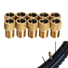 Brass Presta to Schrader Valve Adapter for Bike Motorcycle