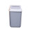 Bathroom Trash Can with Flip Lid, Plastic, 1 Piece 2