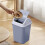 Bathroom Trash Can with Flip Lid, Plastic, 1 Piece 5